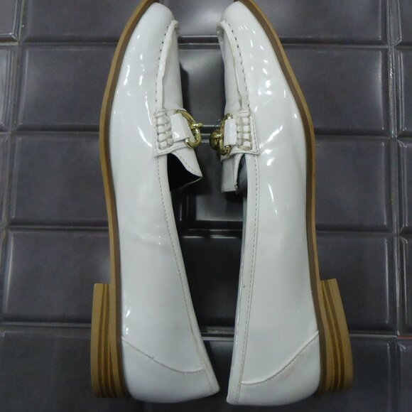 SIZE 8 /41. River Island patent pu leather loafer shoes. main image 5
